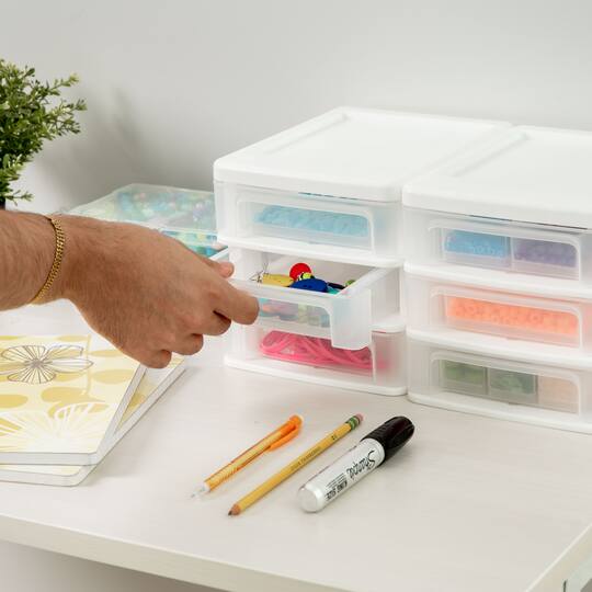 For The Iris Compact Desktop 3 Drawer System 2ct At Michaels Iris Compact Desktop 3 Drawer System